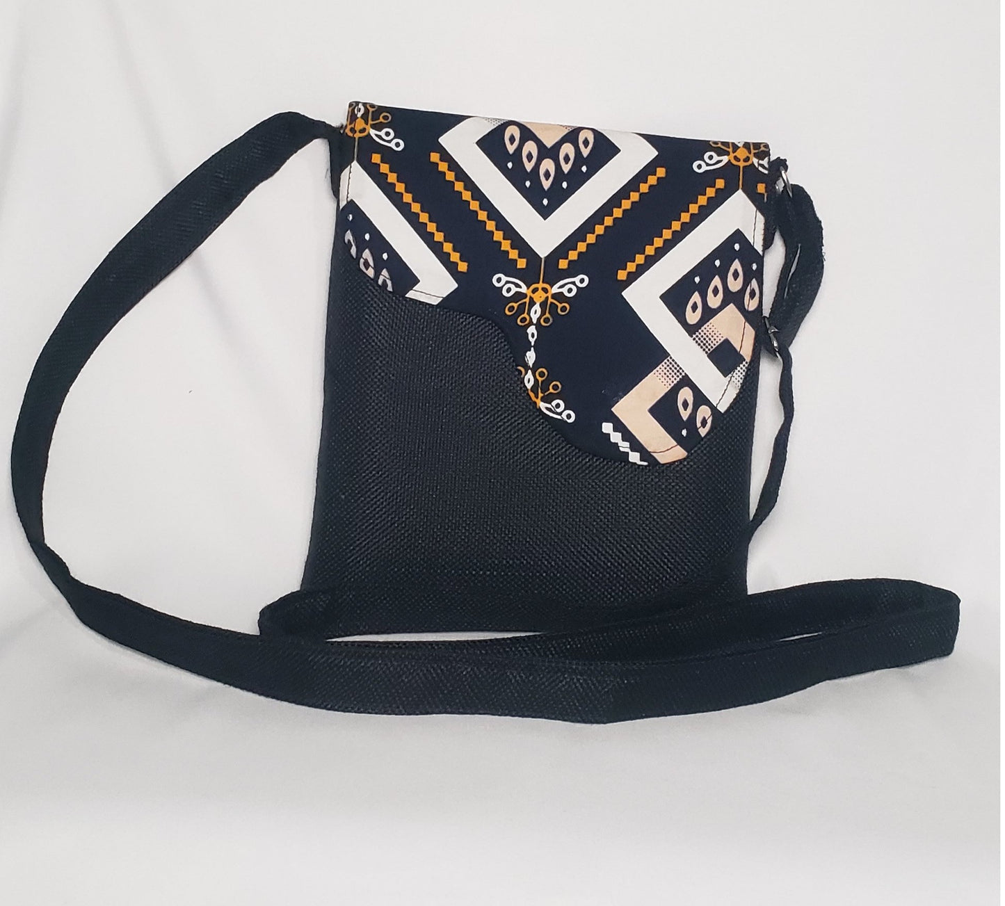 Africa Handmade Kitenge, Ankara Fabric shoulder Bag, Sling Bag