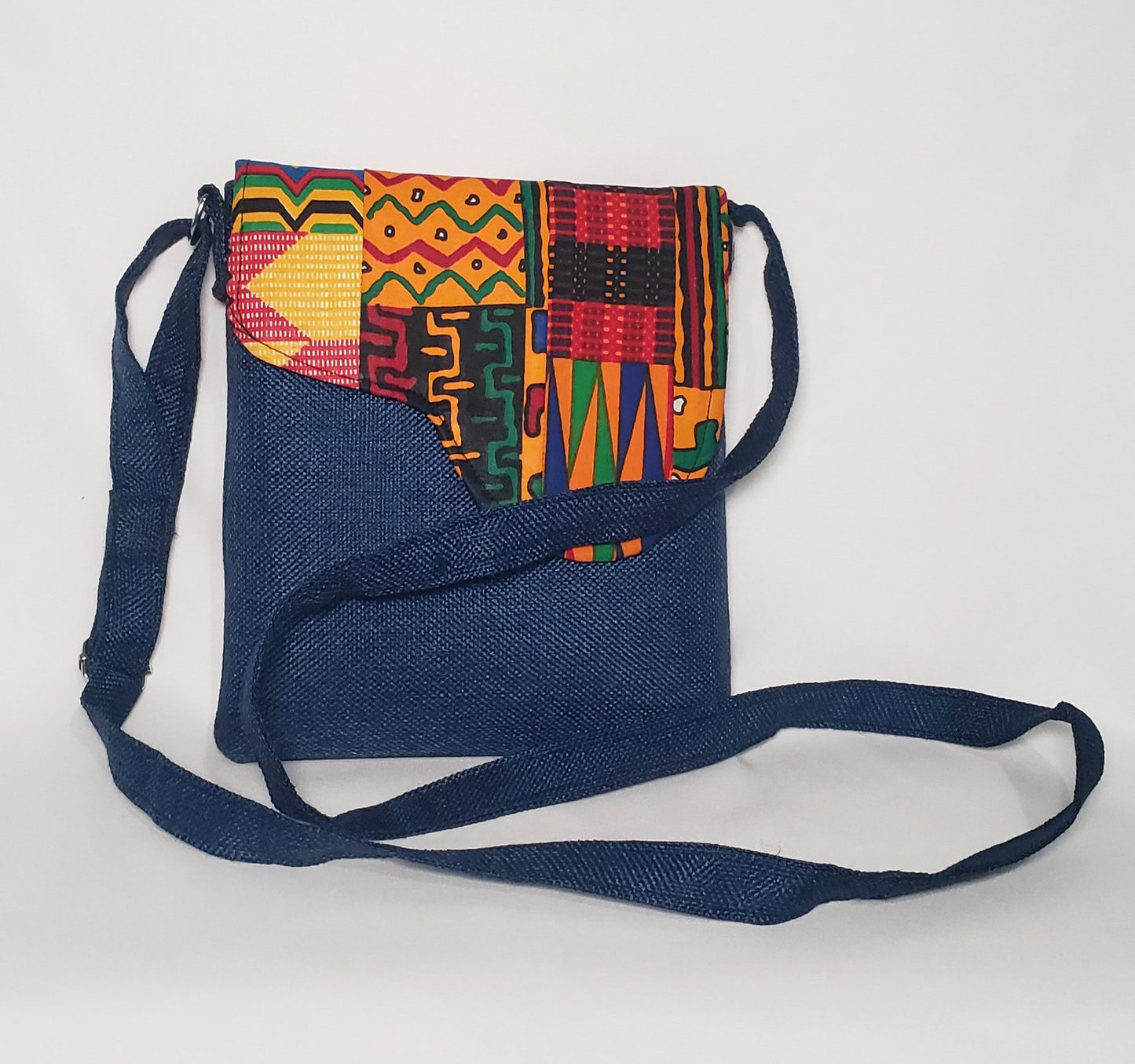 Africa Handmade Kitenge, Ankara Fabric shoulder Bag, Sling Bag