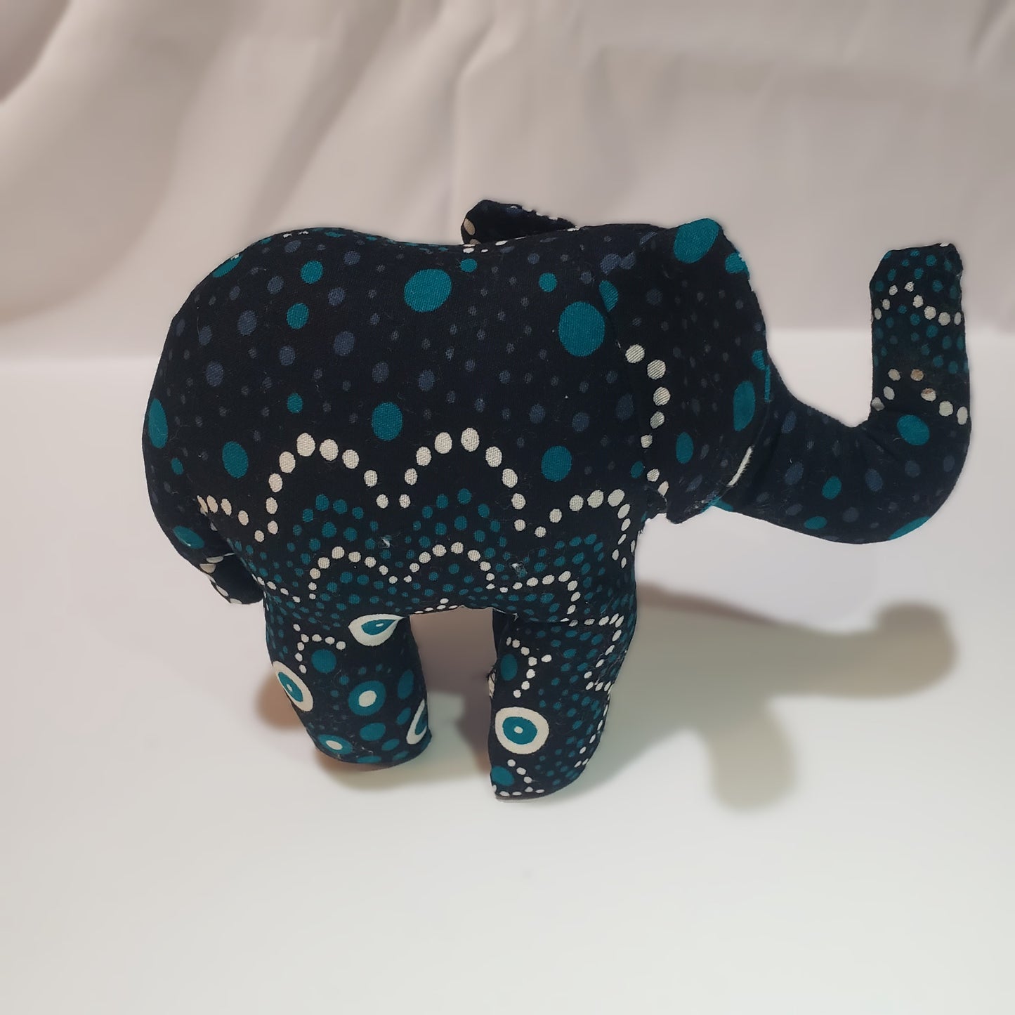Kitenge Doll and Stuffed Elephant