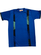 African Print Crew Neck T-shirt - Blue