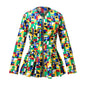 African Print Peplum Jacket/Top