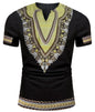 Men's Short-Sleeve African Print Dashiki T-Shirt