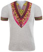 Men's Short-Sleeve African Print Dashiki T-Shirt