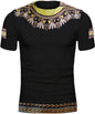 Men's Short-Sleeve African Print Dashiki T-Shirt