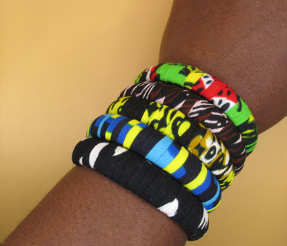 Cuff Bracelets -Ankara Fabric African Fabric Barcelet