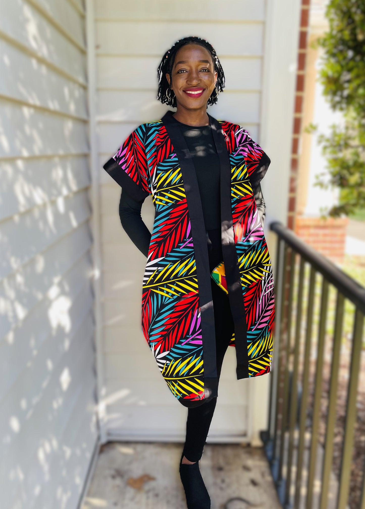 African Kitenge Kimono Robe