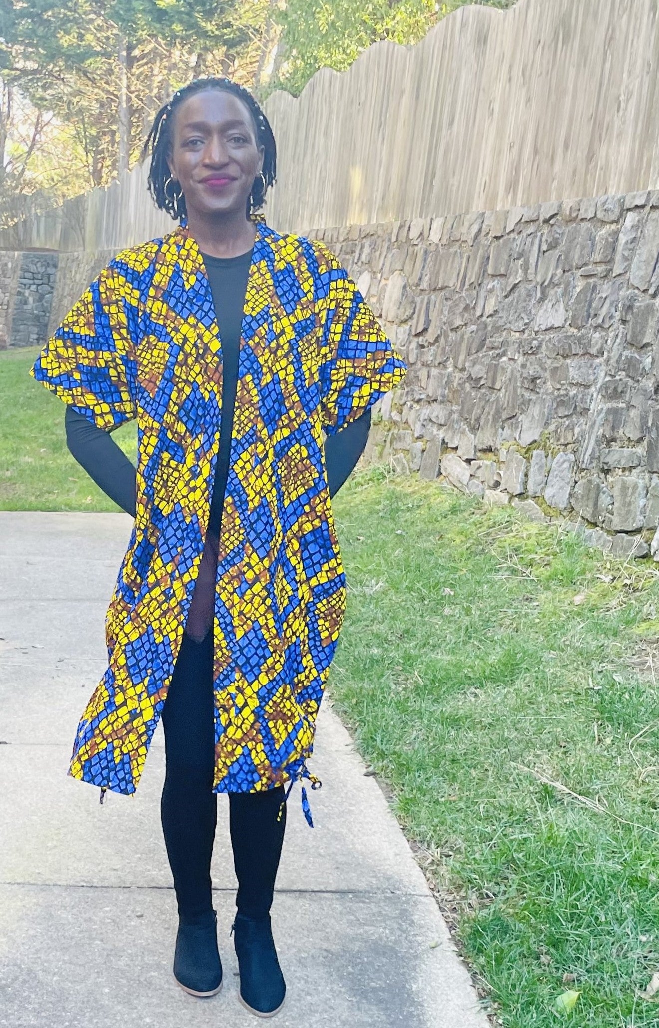 African Kitenge Kimono Robe