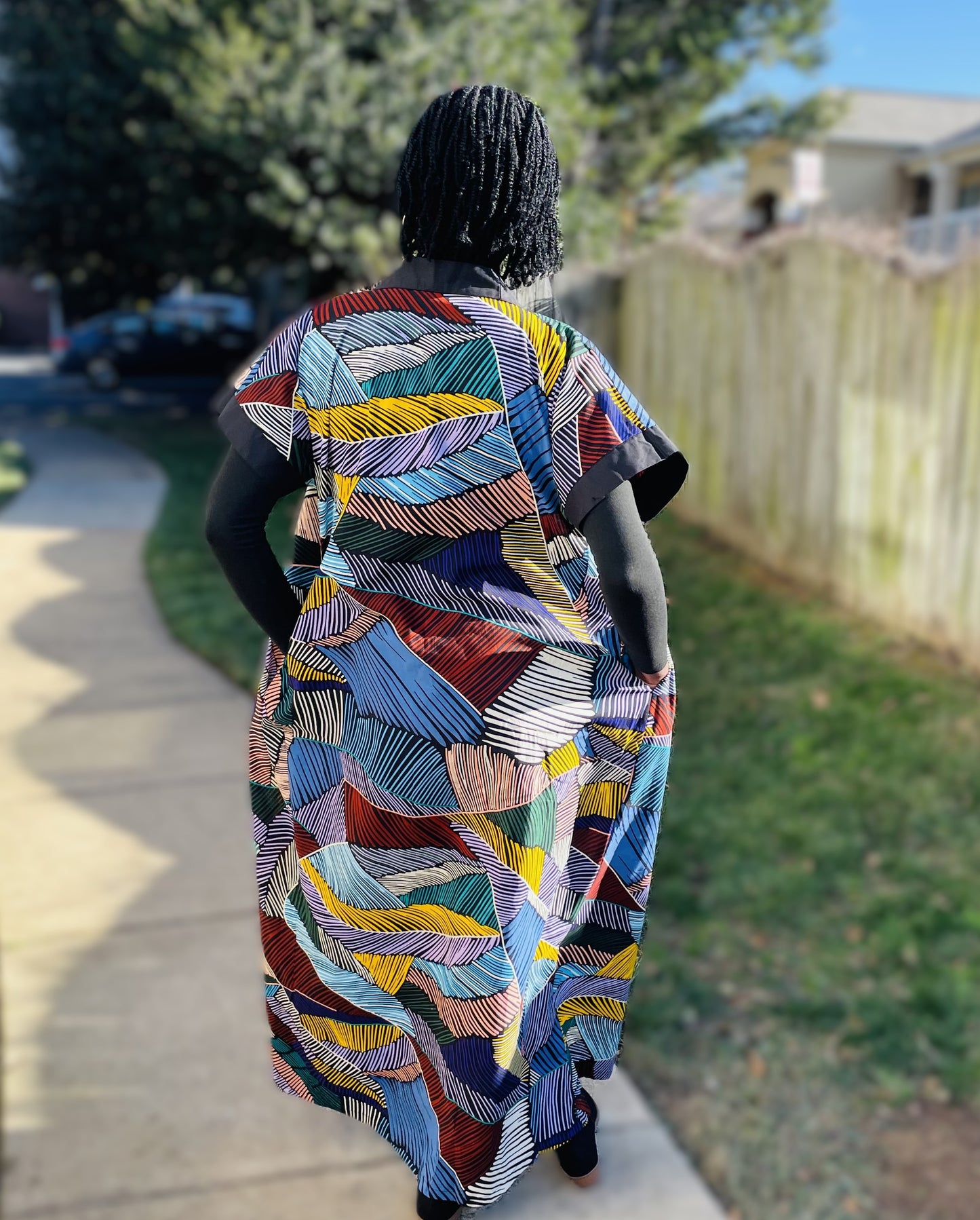 African Kitenge Kimono Robe