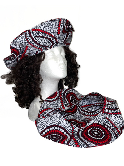 African Print Beret