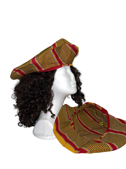 African Print Beret