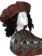 African Print Beret