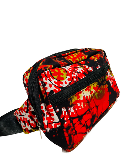 African Print Fanny Pack + Waist Bag