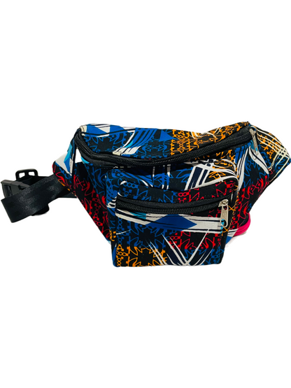 African Print Fanny Pack + Waist Bag