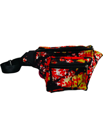 African Print Fanny Pack + Waist Bag