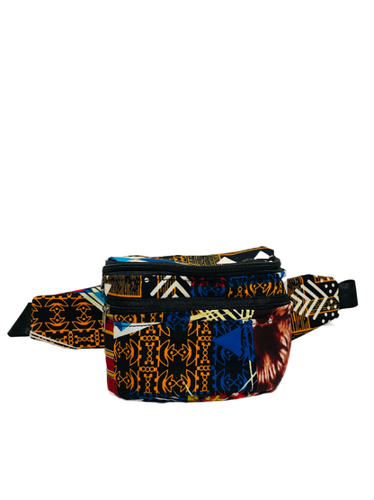 African Print Fanny Pack + Waist Bag