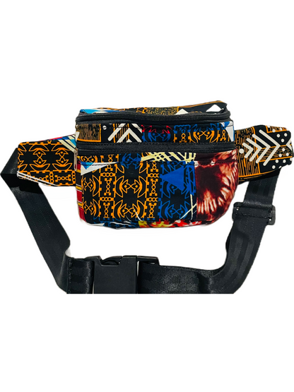 African Print Fanny Pack + Waist Bag