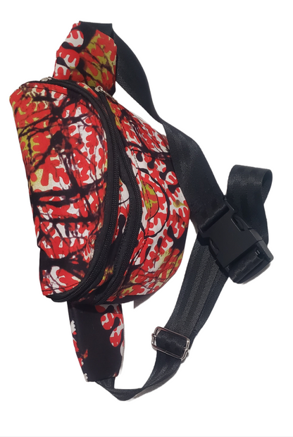 African Print Fanny Pack + Waist Bag