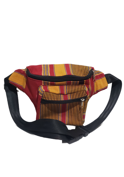 African Print Fanny Pack + Waist Bag