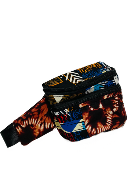 African Print Fanny Pack + Waist Bag